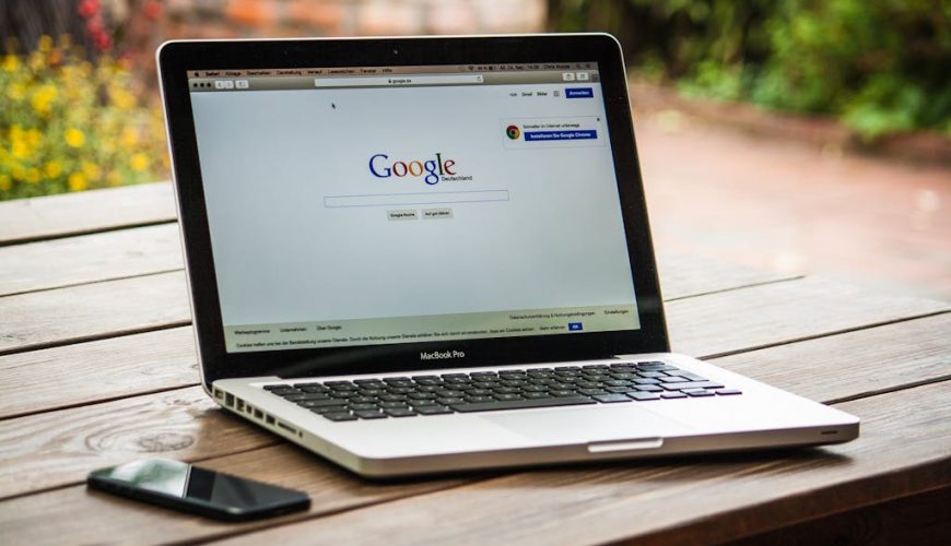 Google Search Engine on Macbook Pro