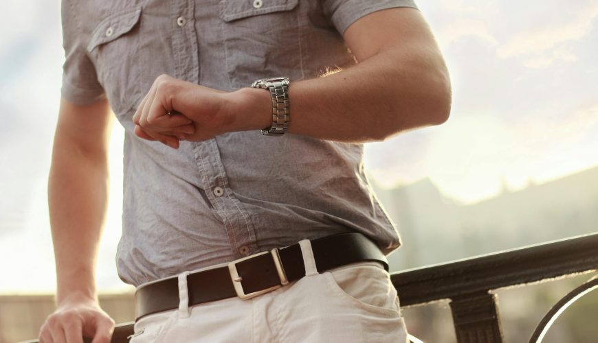Man Showing Wristwatch | demonstrating dwell time